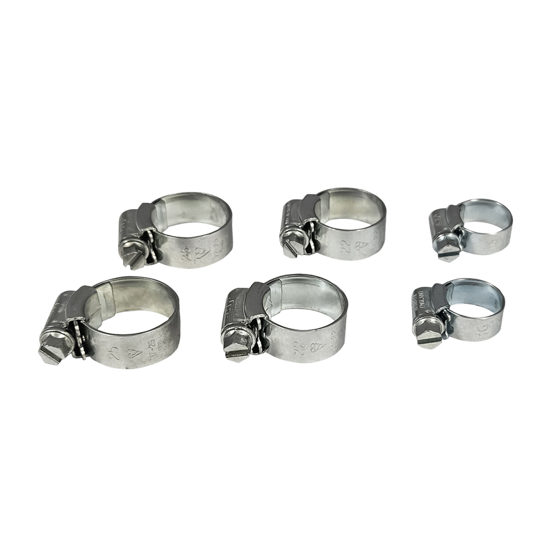 Worm gear clamps and a set of spacers for DP0 and AW55-50